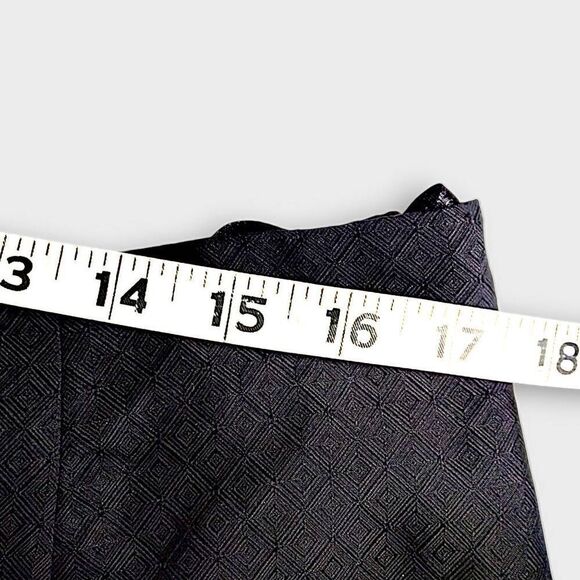 Valerie Stevens Womens Pants Sz Black Silk Tapered Zip Retroglam Lady Gaga Vtg - Picture 8 of 10